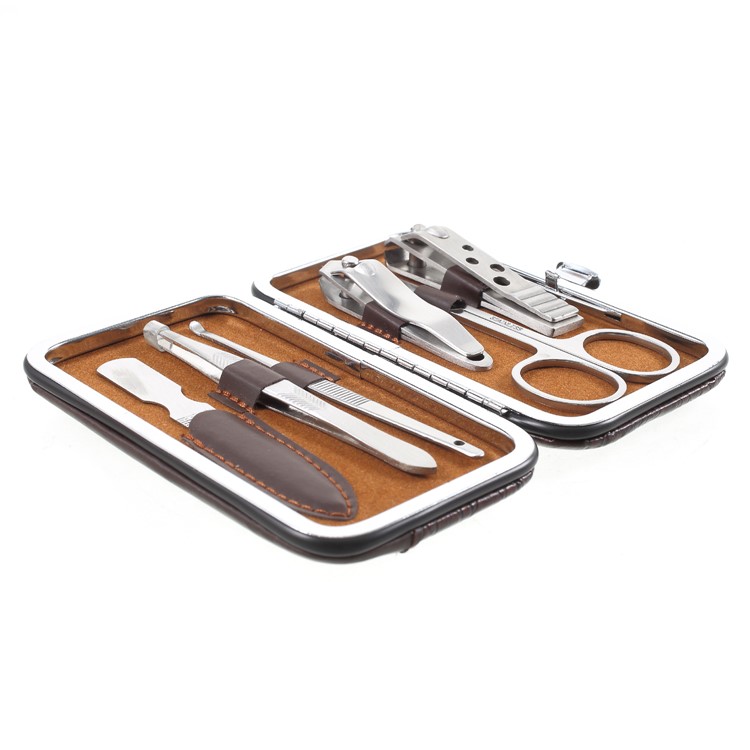 6-in-1 Nail Clippers Scissor Ear Pick Manicure Travel Grooming Tool Ket-5