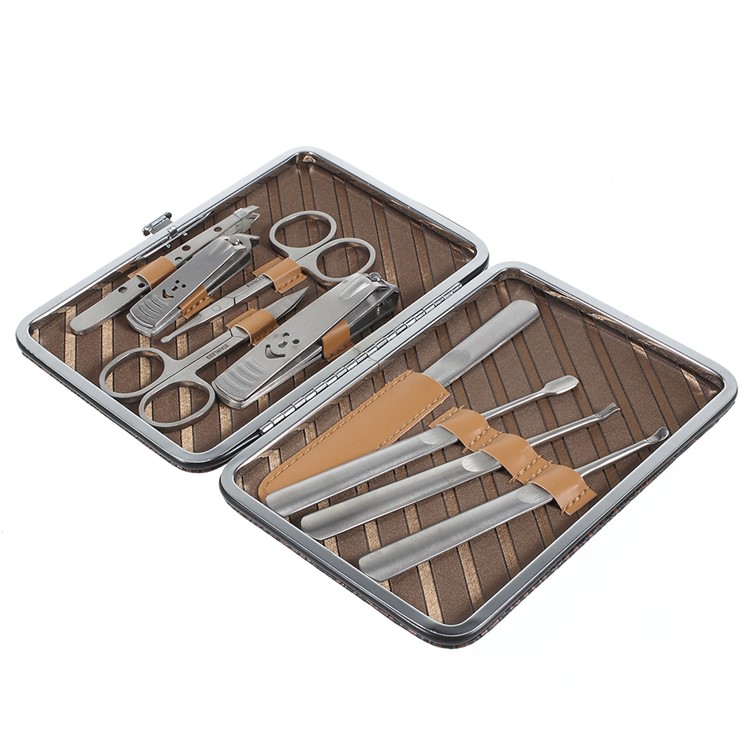 9-in-1 Premium Nail Clipper Scissor Ear Pick Eyebrow Clip Cleaner Beautify Grooming Tool Kit-2
