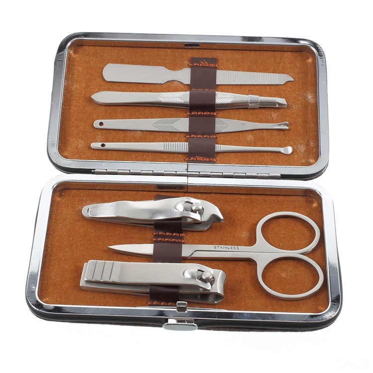 7-in-1 Scissor Nail Clipper Ear Pick Scissors Utility Cleaner Grooming Tool-3