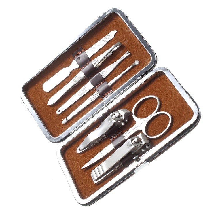 7-in-1 Scissor Nail Clipper Ear Pick Scissors Utility Cleaner Grooming Tool-4