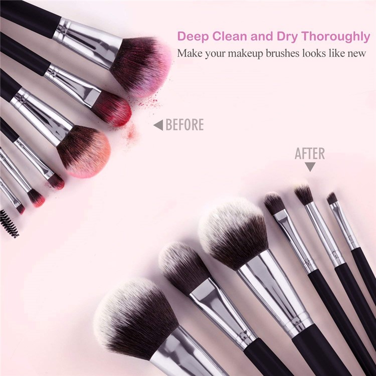 Three-mode Adjustable Rechargeable Makeup Brush Dryer Cleaner - Rose Gold-8
