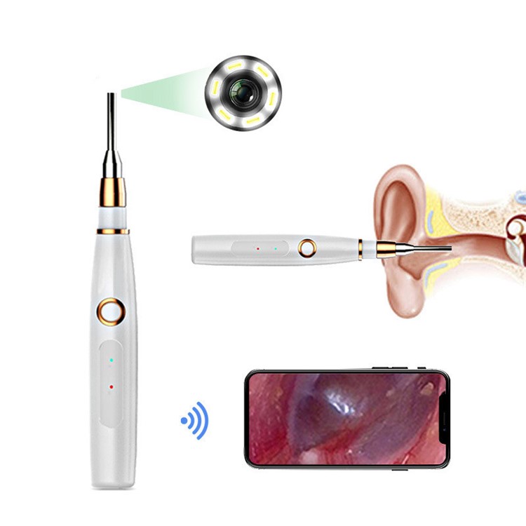 3.9mm 720P Wireless HD WiFi Visual Ear Otoscope Camera Endoscope-6