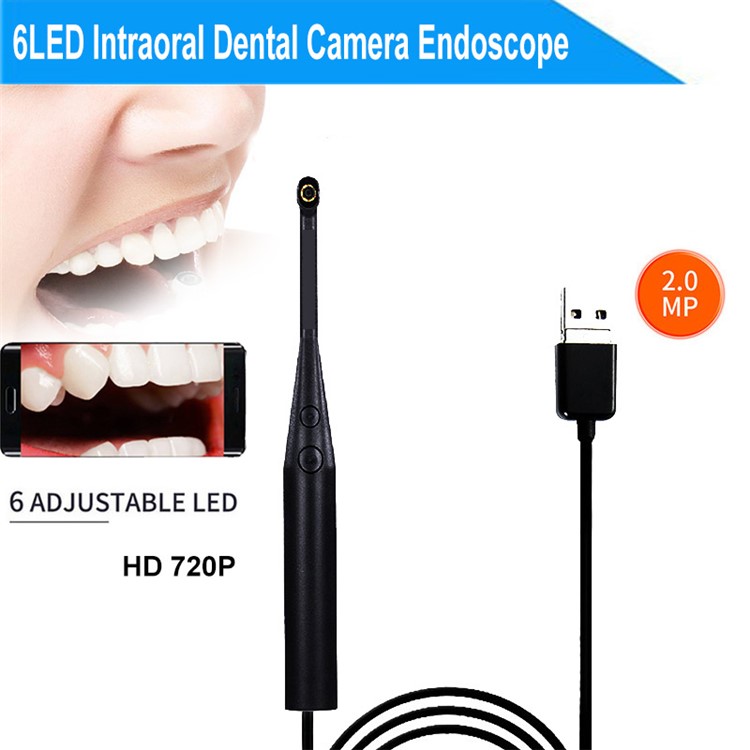 6-LED Intraoral Dental Camera Endoscope 2MP Digital Micro-check Camera USB /Micro/Type-C Oral Check-6