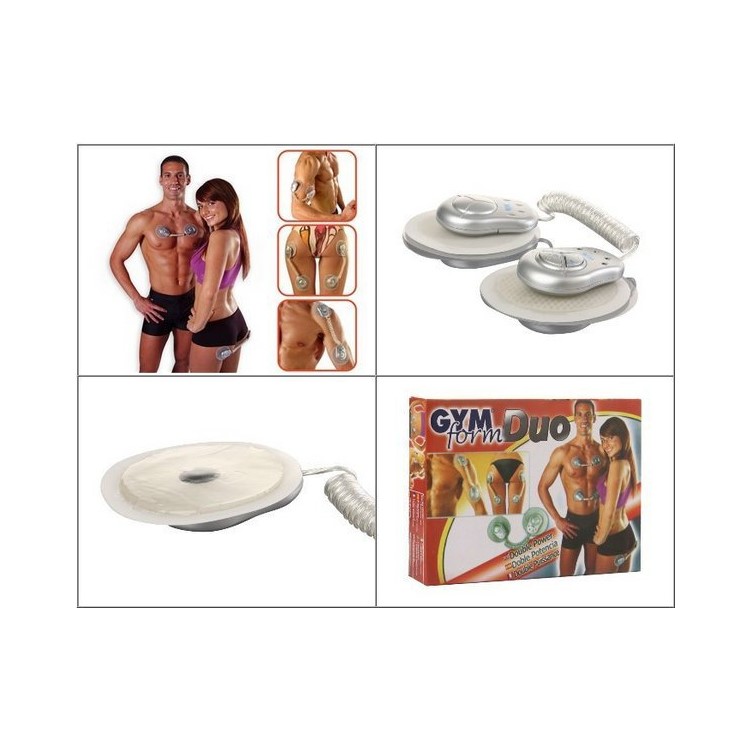 1 SET Electronic GYM Form Duo Muscle Toner Fitness System Body Massager-2
