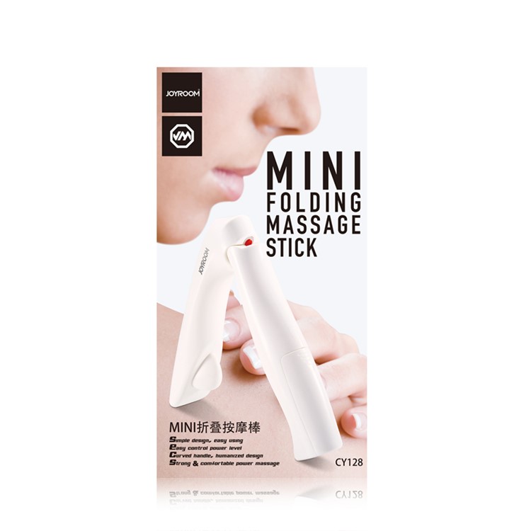 JOYROOM CY128 Mini Folding Massage Stick Electric Massager Deep Tissue Handheld Massager - White-9