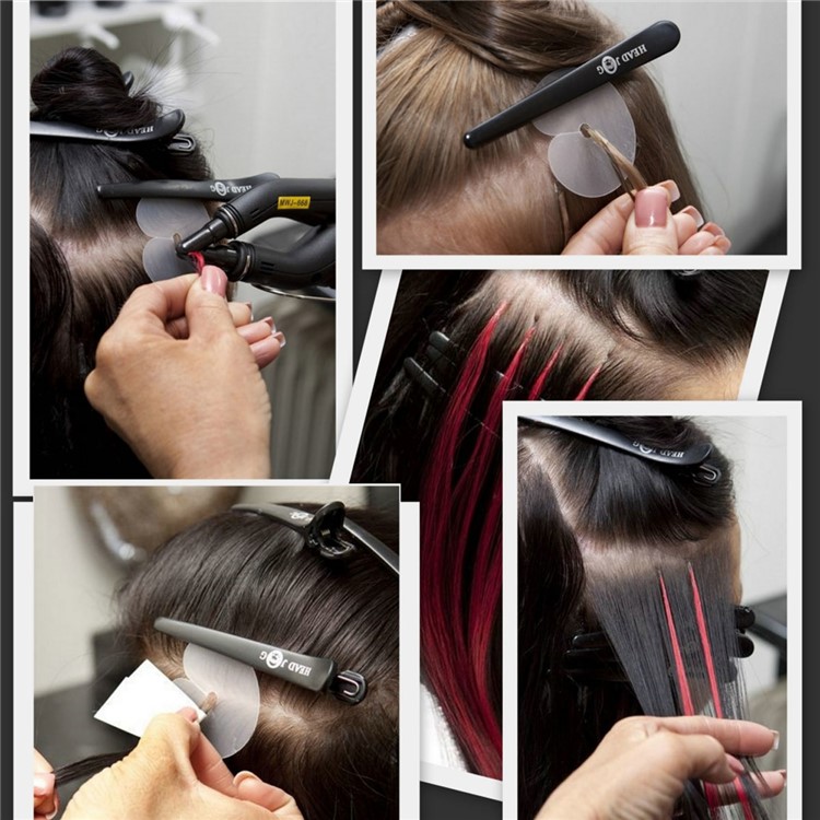 JR-608 Professional Adjustable Hair Extension Iron Tool - Black / EU Plug-5
