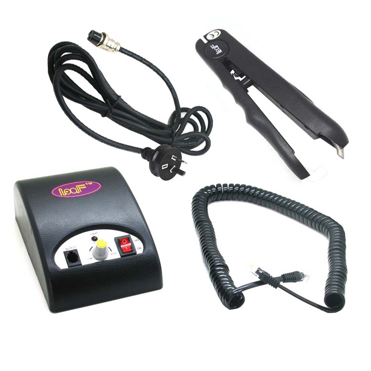 JR-888 Professional Ultrasonic Fusion Hair Extension Iron Tool - Black / AU Plug-2