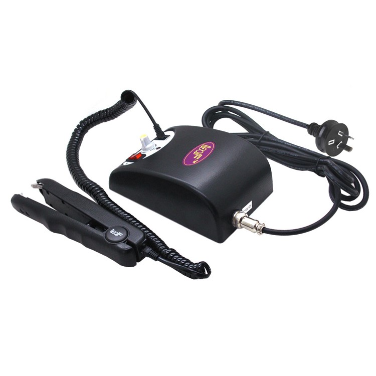 JR-888 Professional Ultrasonic Fusion Hair Extension Iron Tool - Black / AU Plug-3