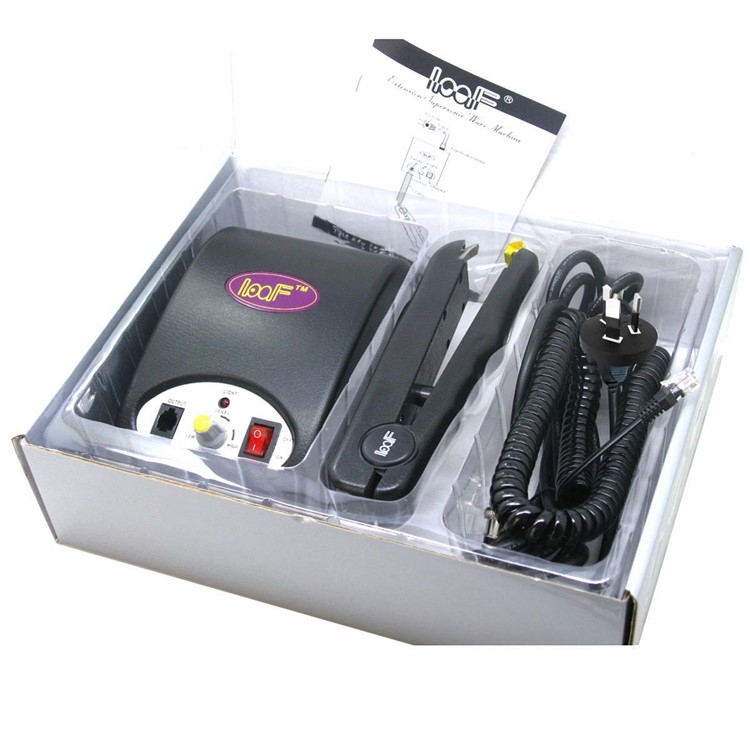 JR-888 Professional Ultrasonic Fusion Hair Extension Iron Tool - Black / AU Plug-9