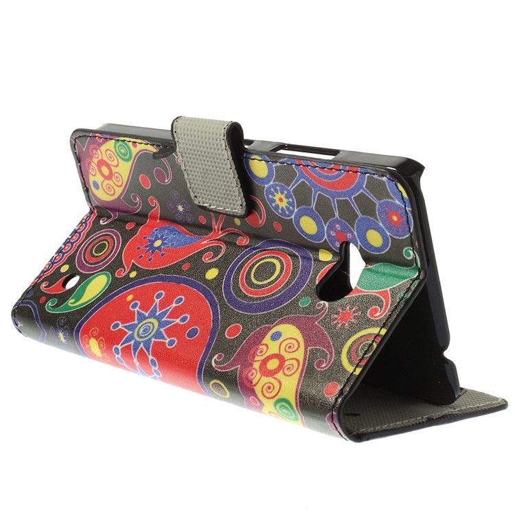 Paisley Flowers Custodia in pelle in magnesio per Microsoft Lumia 640 Dual Sim / 640 LTE-5