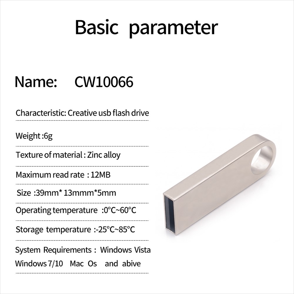 High Quality USB Flash Drive 32GB Waterproof USB Flash Drive - Silver-8