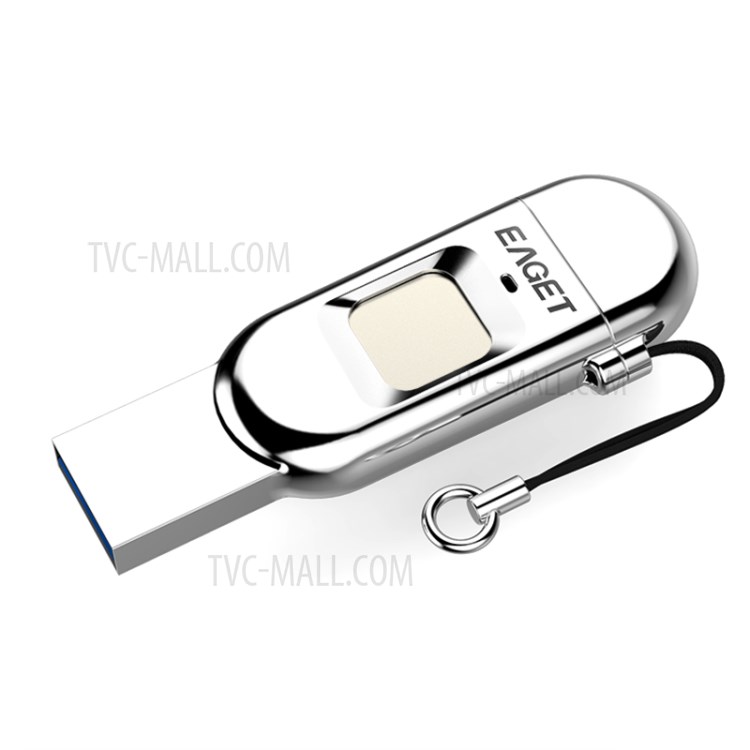 EAGET FU68 Fingerprint Encryption USB Disk USB3.0+Type-C Flash Drive - 128GB-2