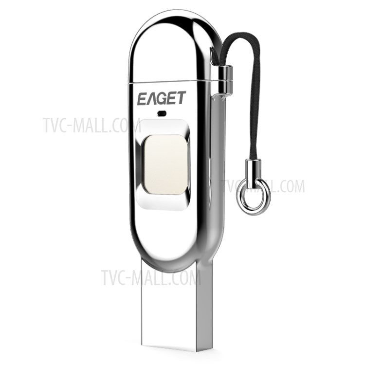 EAGET FU68 Fingerprint Encryption USB Disk USB3.0+Type-C Flash Drive - 128GB-3