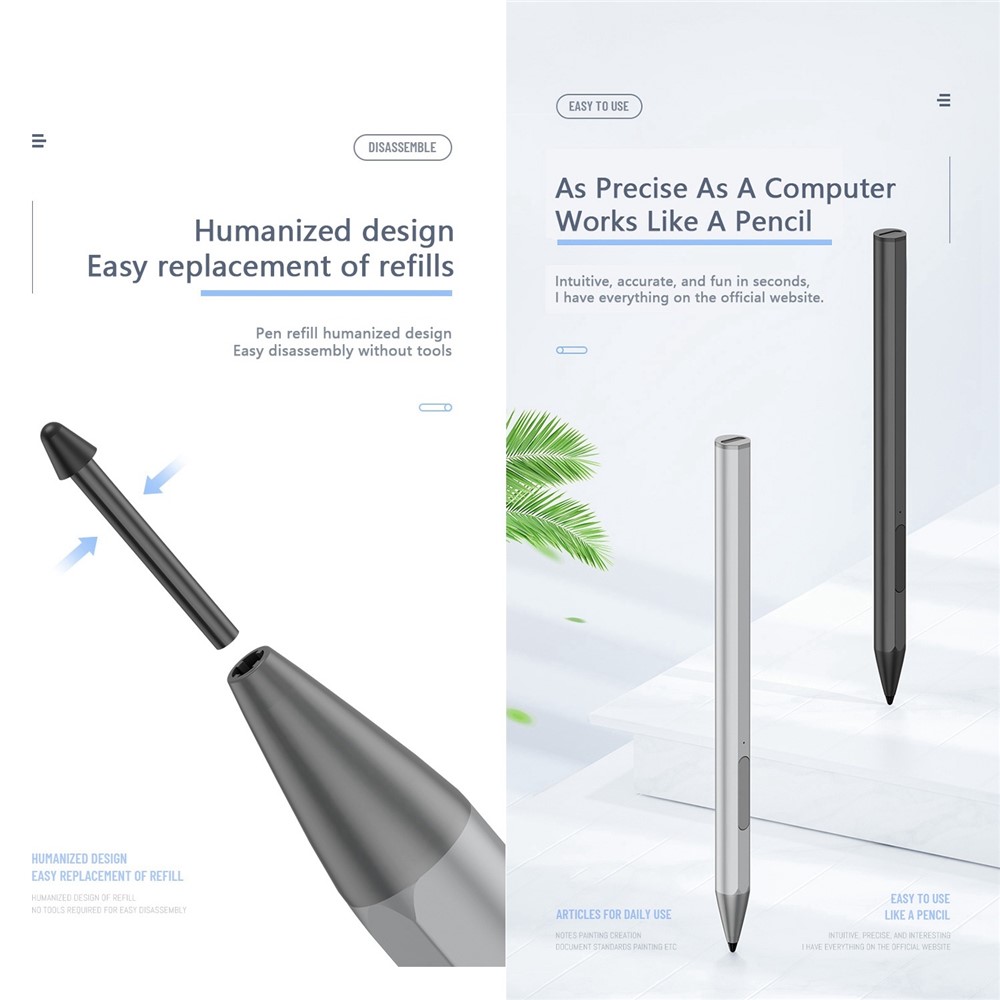 WR18 Micro USB Charging Port Laptop Stylus Pen Tilt Sensitivity 4096 Pressure Level Palm Rejection Capacitive Pen-4