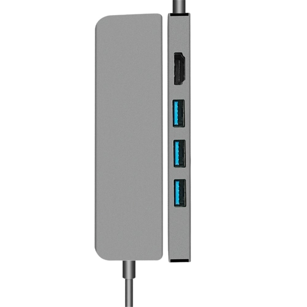 5-in-1-Typ-C-Hub 3 * USB3.0 + HDMI + PD-Multifunktions-Dockingstation-8
