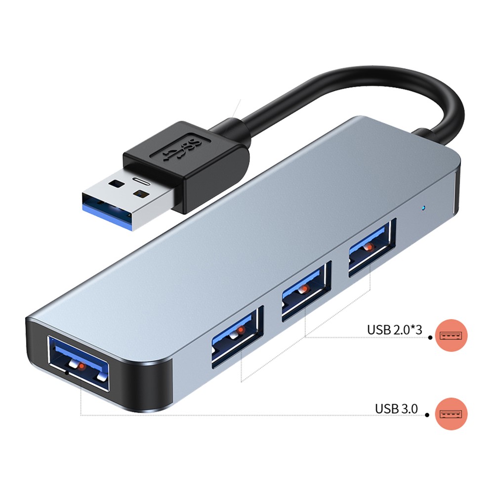 YG-2013U 4 in 1 USB 3.0 Hub Adapter Data Synchronization Converter Support 5Gbps/480Mbps/OTG for Computers Laptops-2