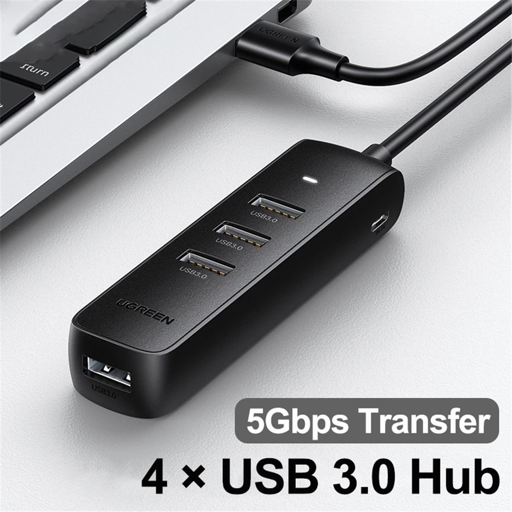 UGREEN For MacBook Pro Air 2020 Surface Notebook PC Laptop Portable USB 3.0 Splitter Adapter 4 Ports USB Hub-11