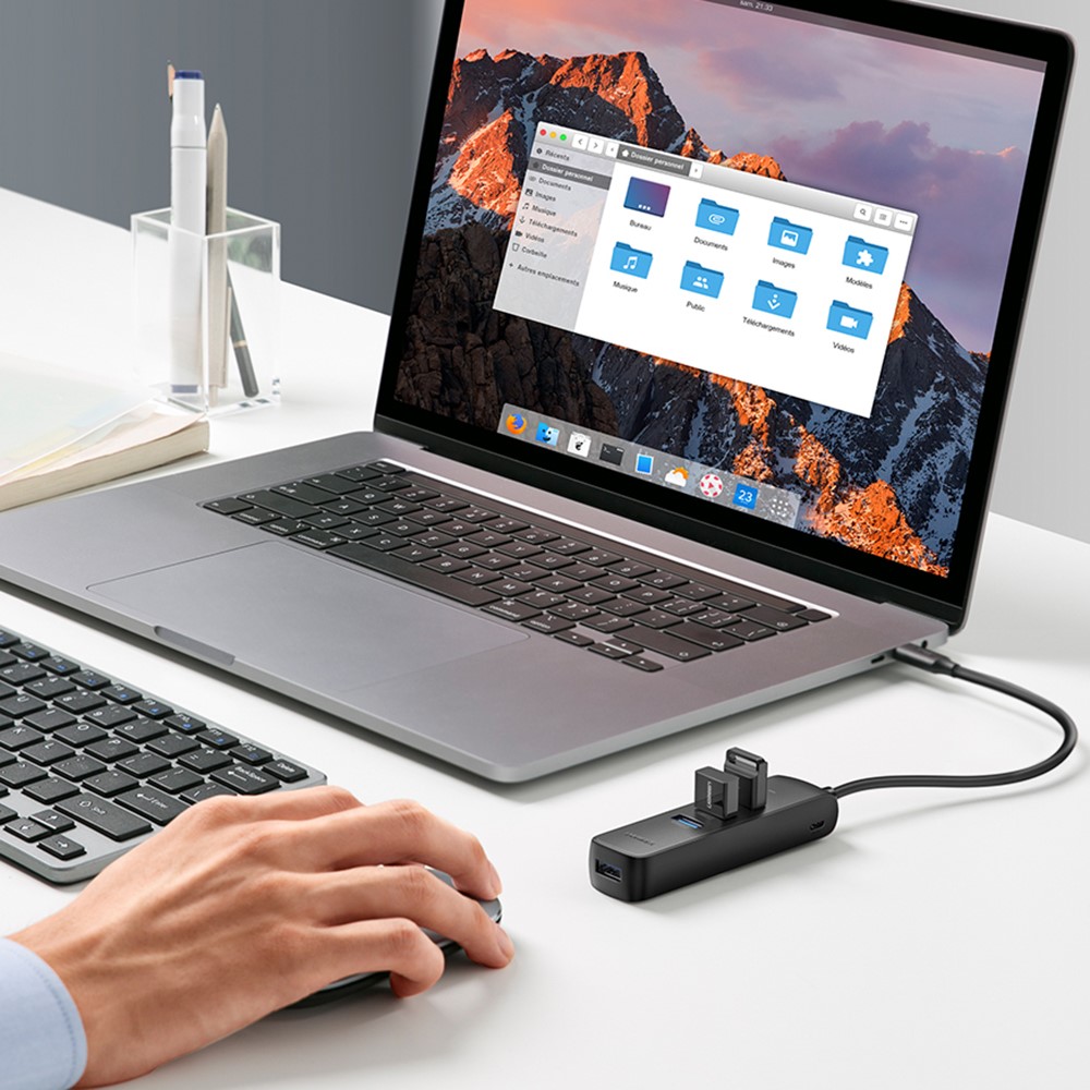 UGREEN For MacBook Pro Air 2020 Surface Notebook PC Laptop Portable USB 3.0 Splitter Adapter 4 Ports USB Hub-7