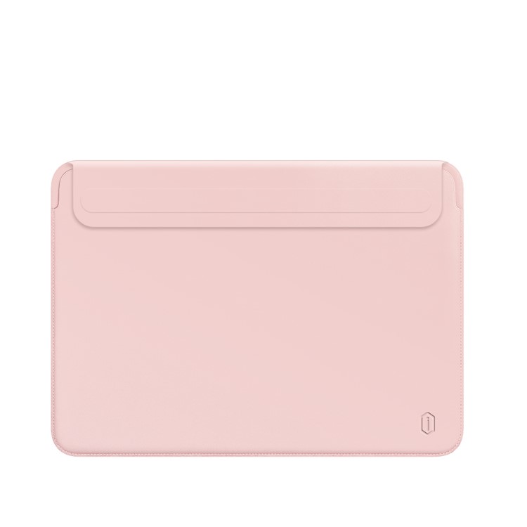 WIWU Skinpro II Waterproof Ultra-thin Leather Laptop Bag Sleeve Case for MacBook Pro 16-inch - Pink-1