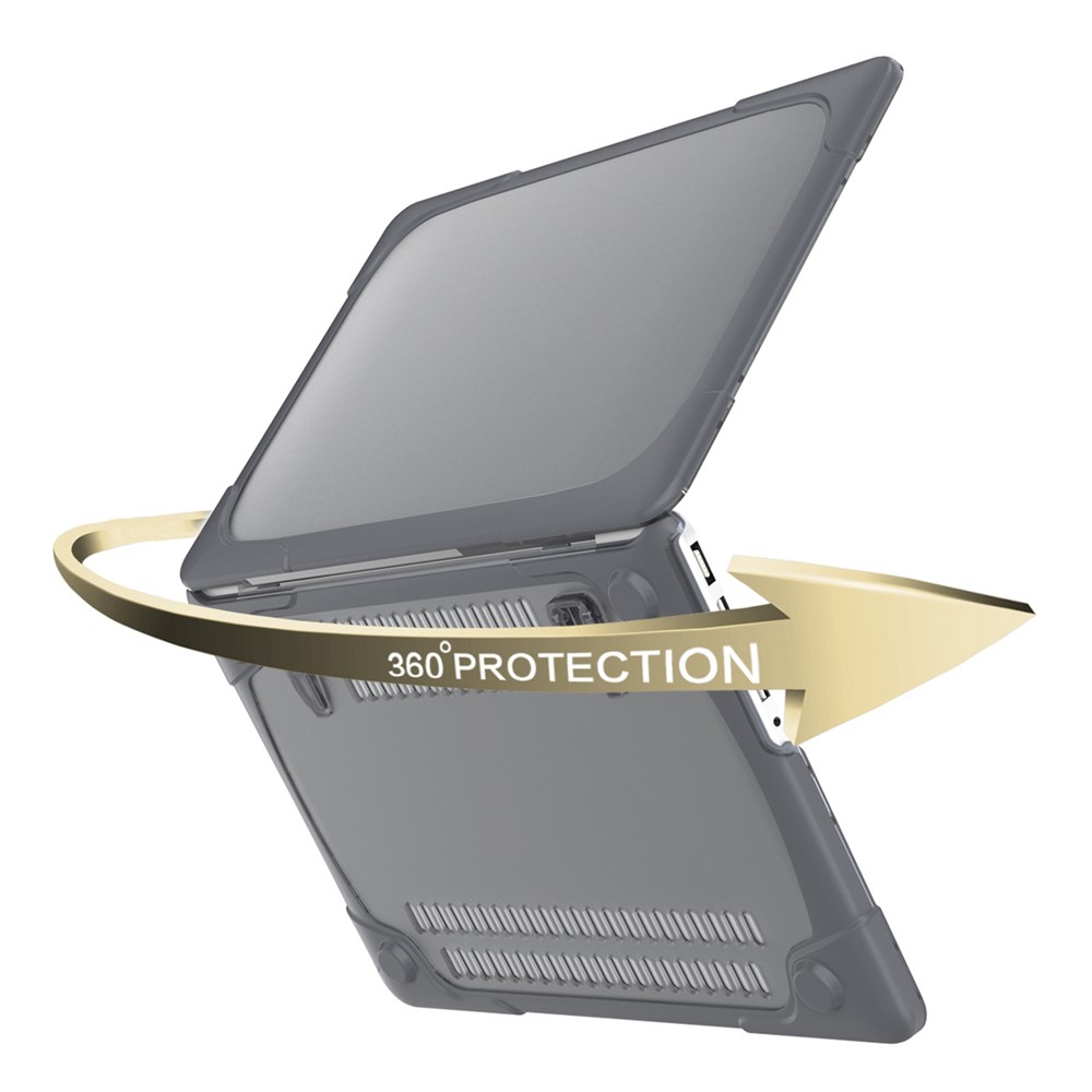 Due Pezzi Di Plastica + TPU Con Coperture Basamento Per Macbook Pro Nuovo A2141 16" - Grigio-11