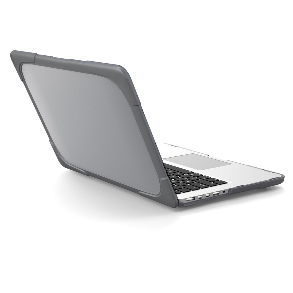 Diseño de Disipación de Calor de Plástico de Dos Piezas + TPU Con Stand Shell Para MacBook New Pro 16 "a2141 - Gris-6