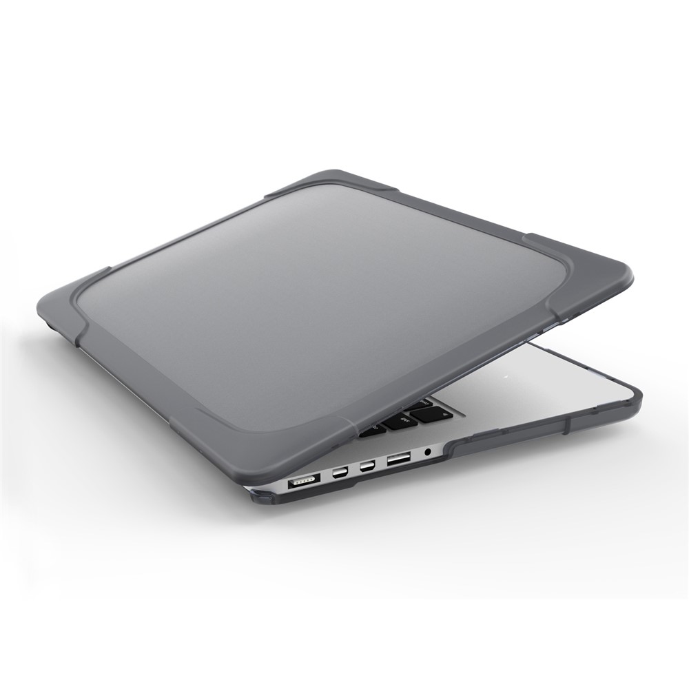 Diseño de Disipación de Calor de Plástico de Dos Piezas + TPU Con Stand Shell Para MacBook New Pro 16 "a2141 - Gris-7