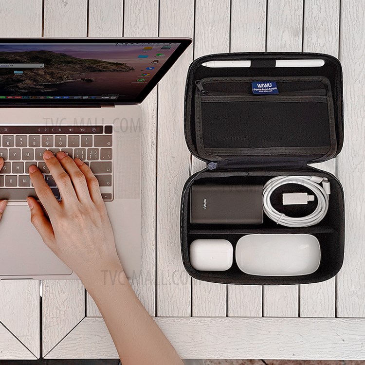 WIWU Electrónica De Qualidade EVA Caso De Armazenamento Saco De Viagem Bolsa De Transporte Para Banco Cabo / Potência Etc-2