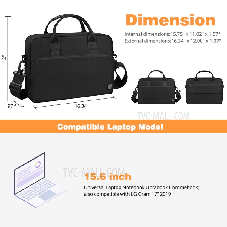 Computadores De 15,6 Polegadas WIWU Alfa Horizontal Bolsa Estilo-8