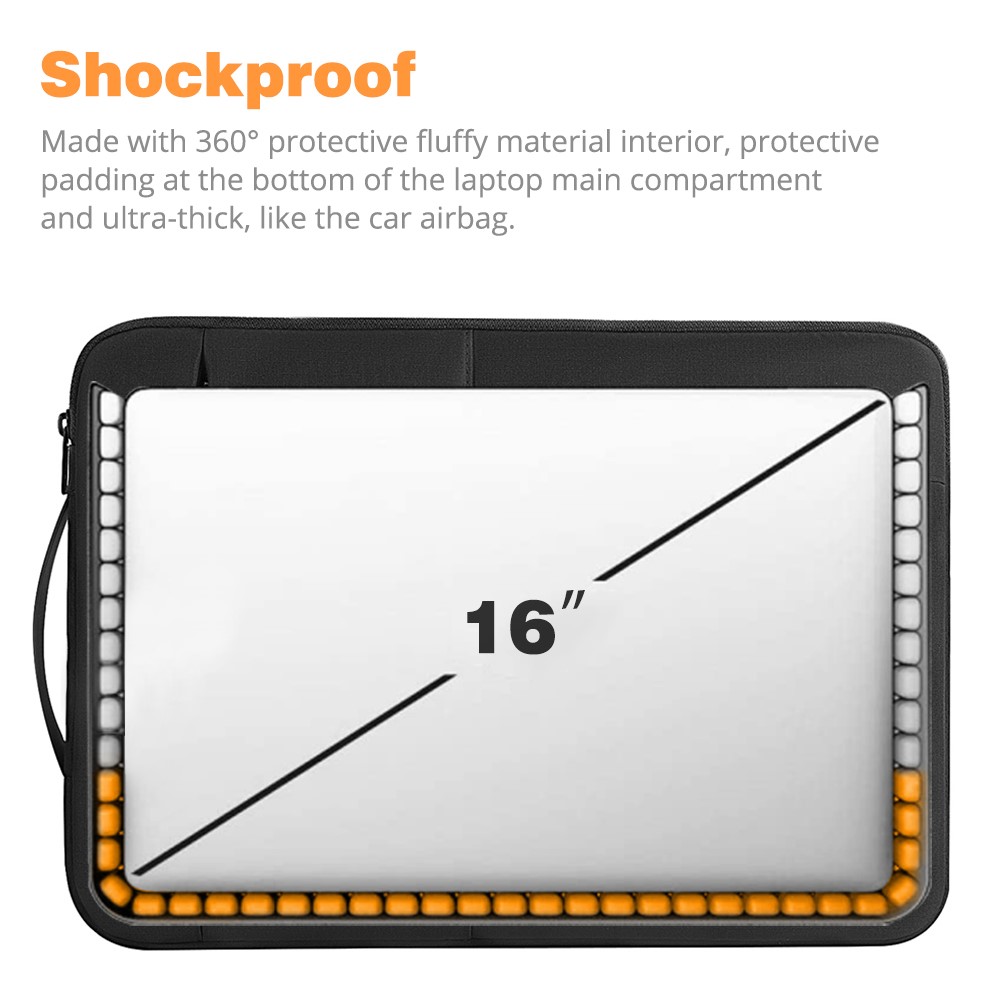 WIWU Manchon De Sac Portable Hydrofuge Série Alpha Cas Pour Le Macbook Des Ordinateurs Portables 16 Pouces-4