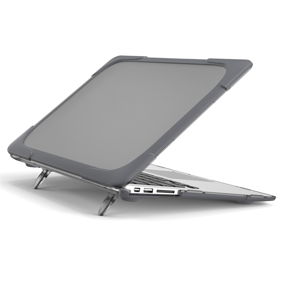 Case di Protezione Ibrido PC+TPU Trasparente Per MacBook Air 13 "(a1932/a2179) 2018/2019/2020 - Grigio-4