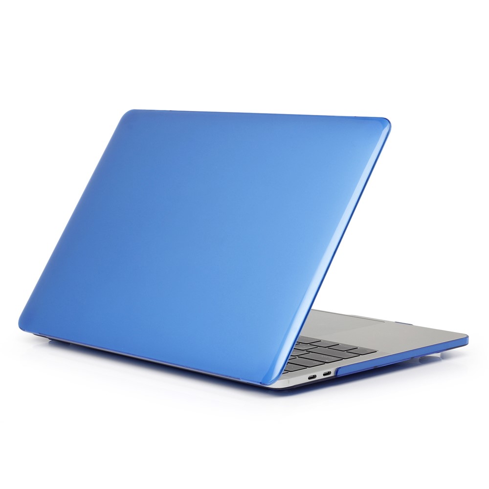 See-through Design Shockproof Plastic Hard Shell for MacBook New Pro 13-inch A2251/A2289/2020 - Dark Blue-1