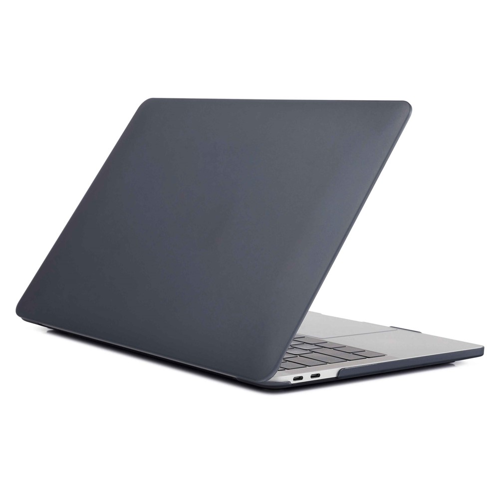 Matte PC Front and Back Protective Phone Case Mobile Phone Bag Shell for MacBook Pro 13 inch (2020) / (2019) / (2018) / (2017) / (2016) A1706 A1708 A1989 A2159 A2251 A2289 A2338 - Black