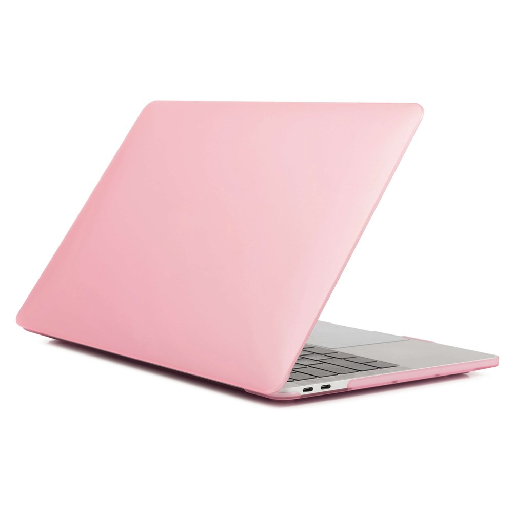 Matte PC Front and Back Protective Phone Case Mobile Phone Bag Shell for MacBook Pro 13 inch (2020) / (2019) / (2018) / (2017) / (2016) A1706 A1708 A1989 A2159 A2251 A2289 A2338 - Pink