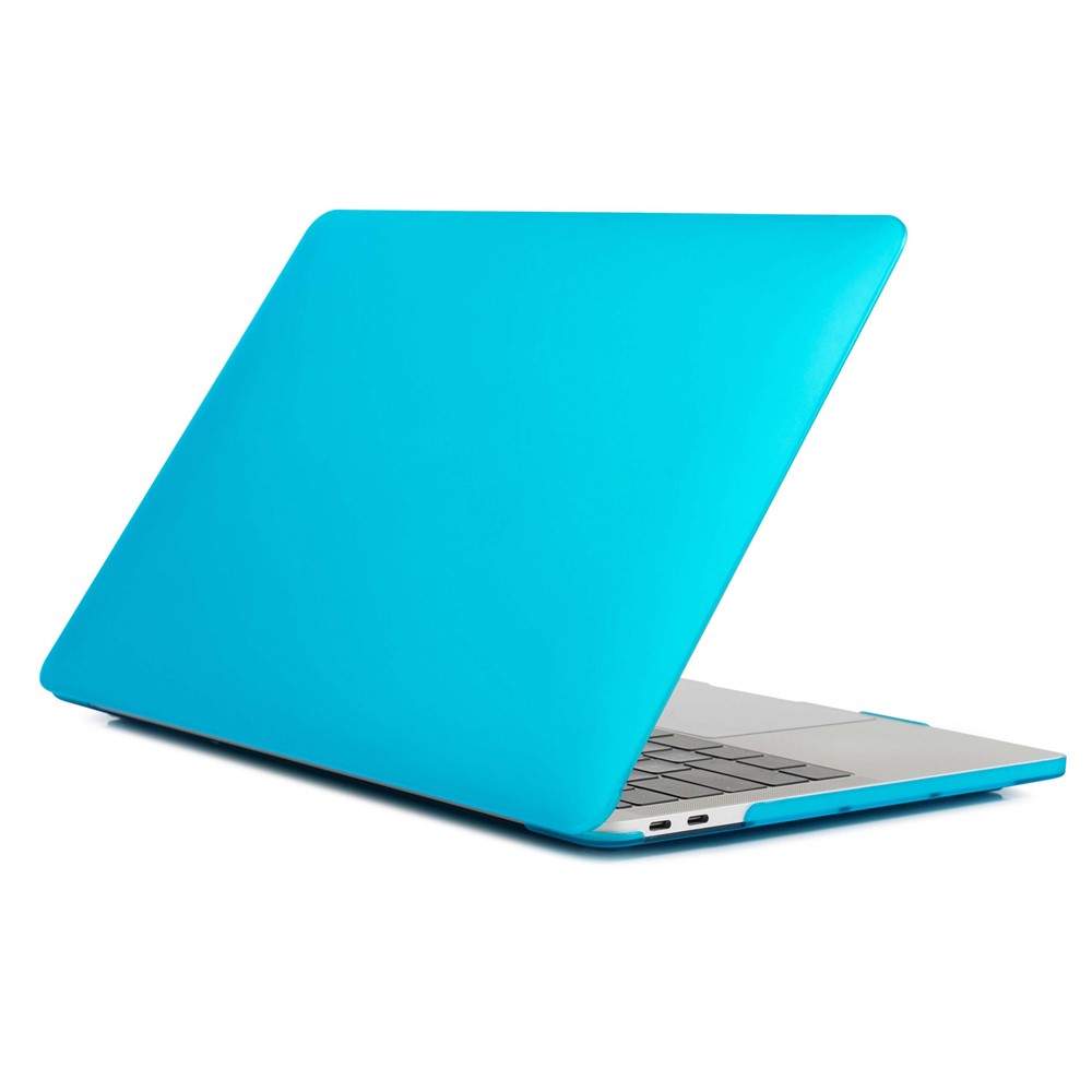 Matte PC Front and Back Protective Phone Case Mobile Phone Bag Shell for MacBook Pro 13 inch (2020) / (2019) / (2018) / (2017) / (2016) A1706 A1708 A1989 A2159 A2251 A2289 A2338 - Sky Blue
