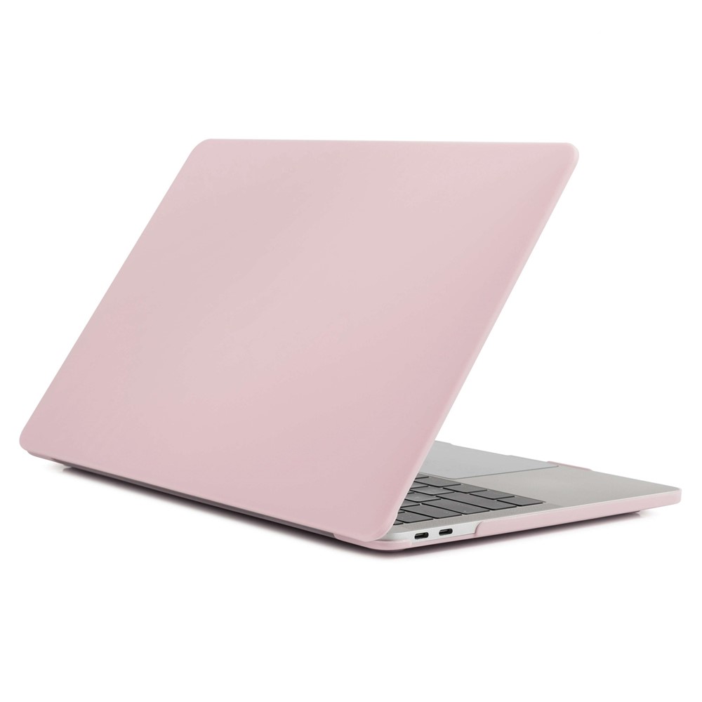 Matte PC Front and Back Protective Phone Case Mobile Phone Bag Shell for MacBook Pro 13 inch (2020) / (2019) / (2018) / (2017) / (2016) A1706 A1708 A1989 A2159 A2251 A2289 A2338 - Light Pink