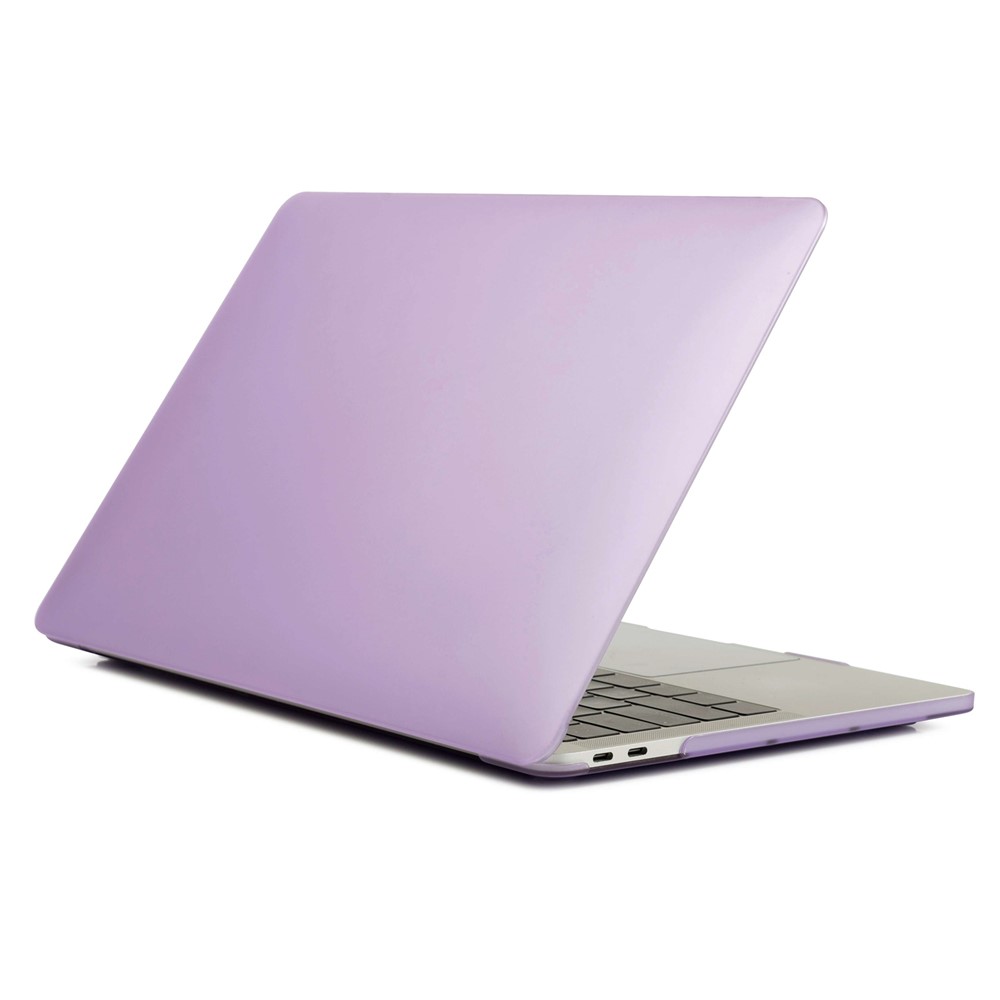Matte PC Front and Back Protective Phone Case Mobile Phone Bag Shell for MacBook Pro 13 inch (2020) / (2019) / (2018) / (2017) / (2016) A1706 A1708 A1989 A2159 A2251 A2289 A2338 - Purple