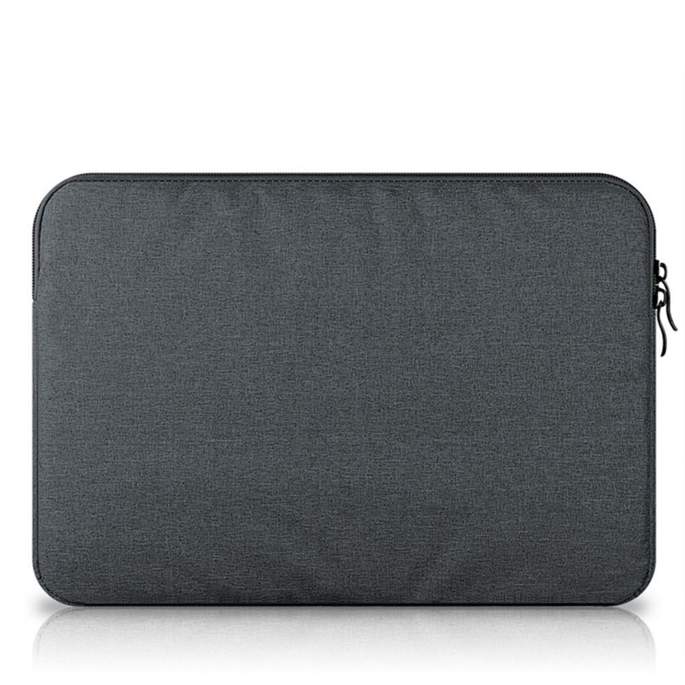 Case de Protección de la Manga de la Computadora Portátil de Nylon Para Una Computadora Portátil de 13 Pulgadas Bolsa de Felpa Suave - Gris Oscuro-2