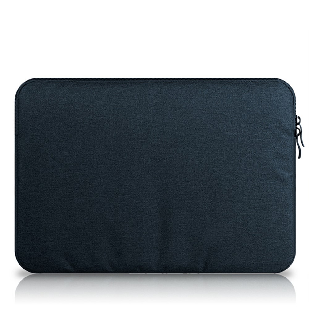 Nylon Laptop Sleeve Protective Case for 13-inch Laptop Computer Soft Plush Bag - Navy Blue-2
