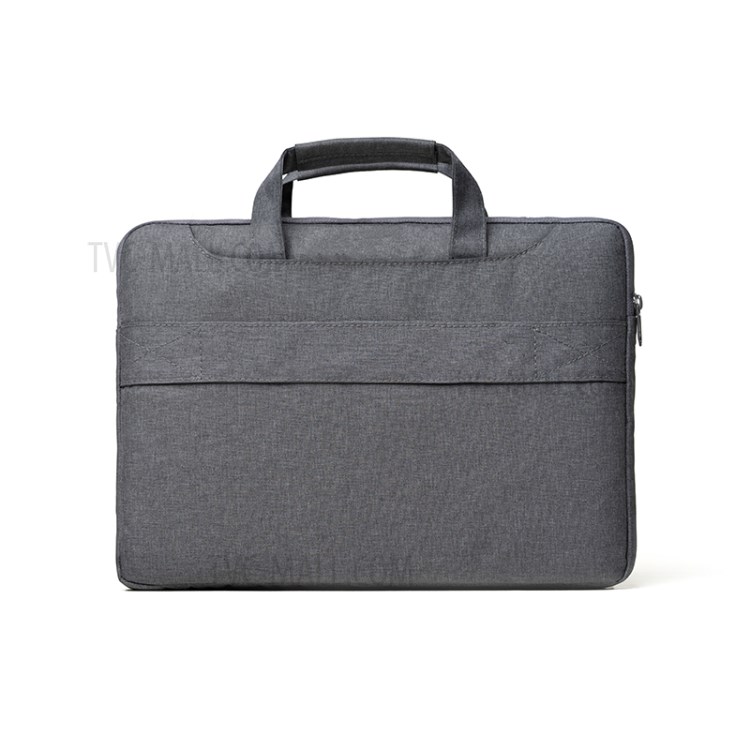 POFOKO Polyester Fabric Laptop Bag Laptop Hand Bag Shoulder Bag for 15.6-inch Laptops - Dark Grey-3