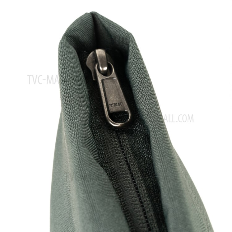POFOKO E100 Storage Pouch Zipper Bag Case for Laptop Power Adapter Wireless Mouse Earphones Charging Cable - Green-5