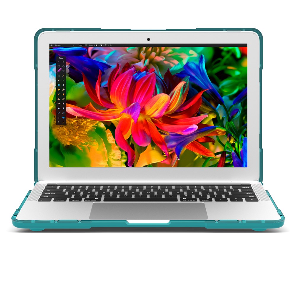 Two-piece Plastic + TPU Protective Laptop Case for MacBook Pro 13 inch with/without Touch Bar (2020-2016) A1706 A1989 A2159 A1708 - Baby Blue-14