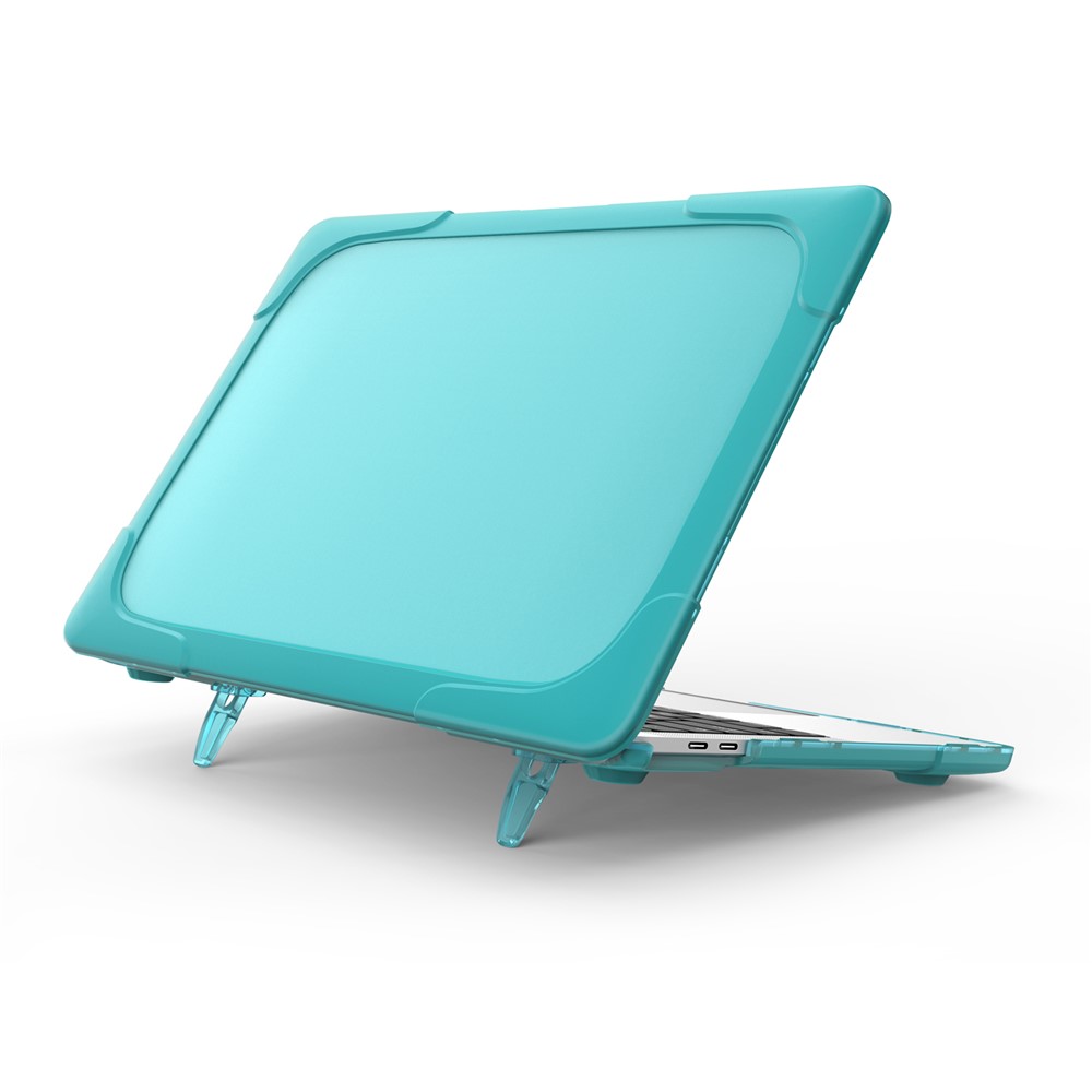 Two-piece Plastic + TPU Protective Laptop Case for MacBook Pro 13 inch with/without Touch Bar (2020-2016) A1706 A1989 A2159 A1708 - Baby Blue-4