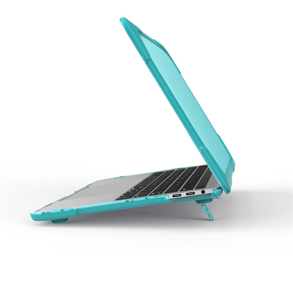Two-piece Plastic + TPU Protective Laptop Case for MacBook Pro 13 inch with/without Touch Bar (2020-2016) A1706 A1989 A2159 A1708 - Baby Blue-5