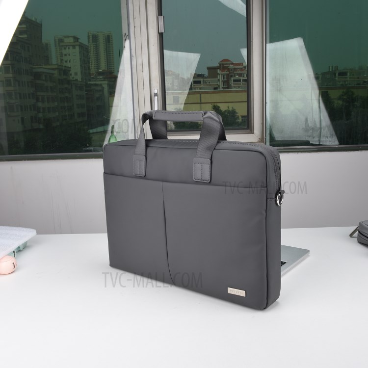 Thickened Large Capacity Laptop Bag Tote Bag Computer Handbag Fits 15.4'' Laptop - Grey-4