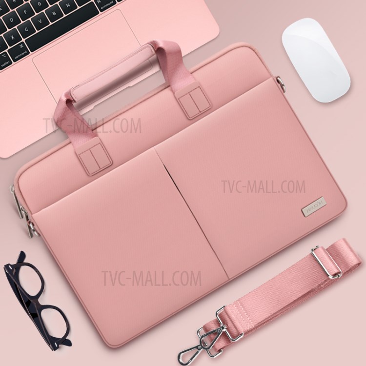 Large Capacity Laptop Bag Laptop Sleeve Tote Bag Computer Handbag Fits 13.3''-14'' Laptop - Pink-2