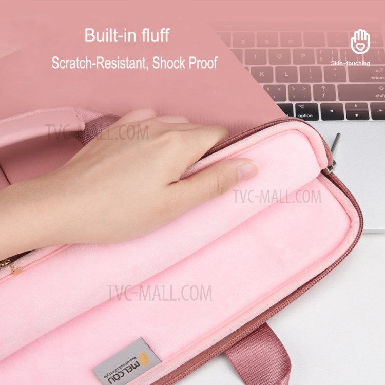 Large Capacity Laptop Bag Laptop Sleeve Tote Bag Computer Handbag Fits 13.3''-14'' Laptop - Pink-5