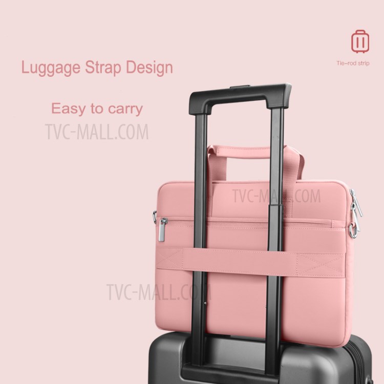 Large Capacity Laptop Bag Laptop Sleeve Tote Bag Computer Handbag Fits 13.3''-14'' Laptop - Pink-6