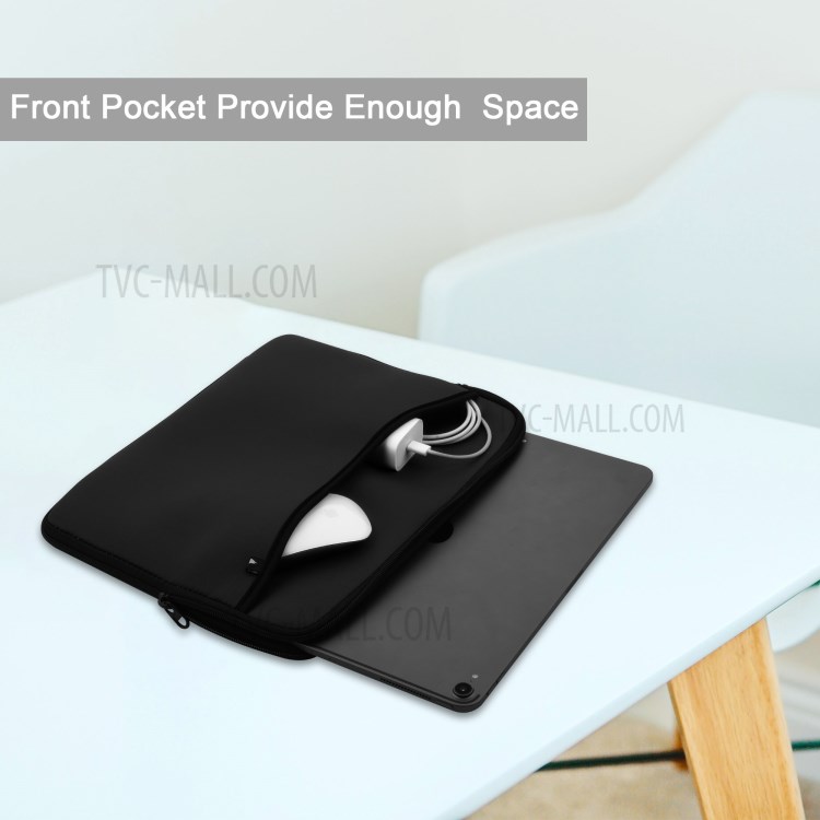 12.9-inch Soft Neoprene Storage Bag Tablets Carrying Sleeve Case Bag - Black-4