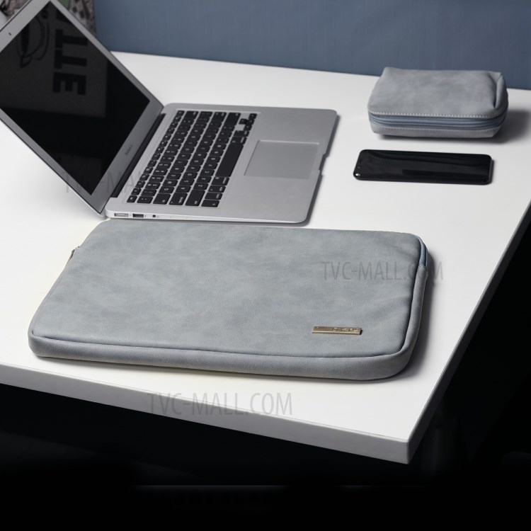 Soft Neoprene Laptop Sleeve Case + Charging Cable Storage Bag for 14inch Laptop-5