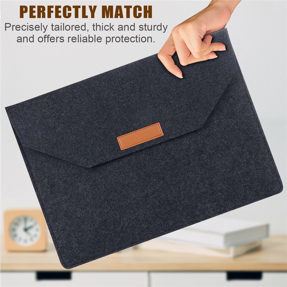 Shockproof Laptop Tablet Case Carrying Bag for 13-13.3 Inches Laptop Notebook - Black-3